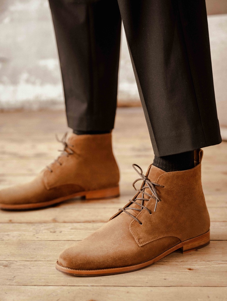Men Boots : Vasco - Tabac