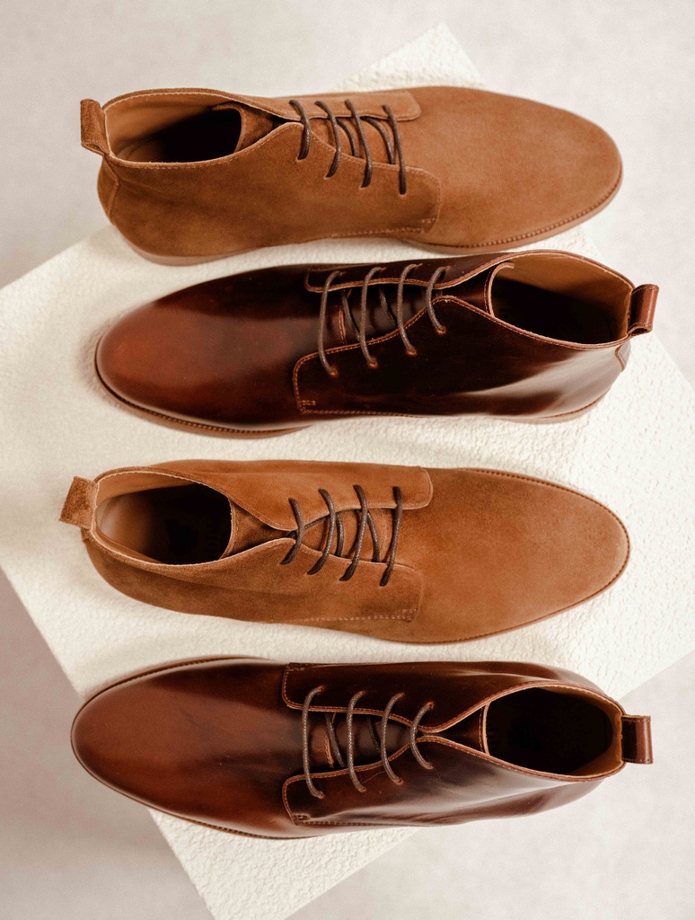 Men Boots : Vasco - Tabac
