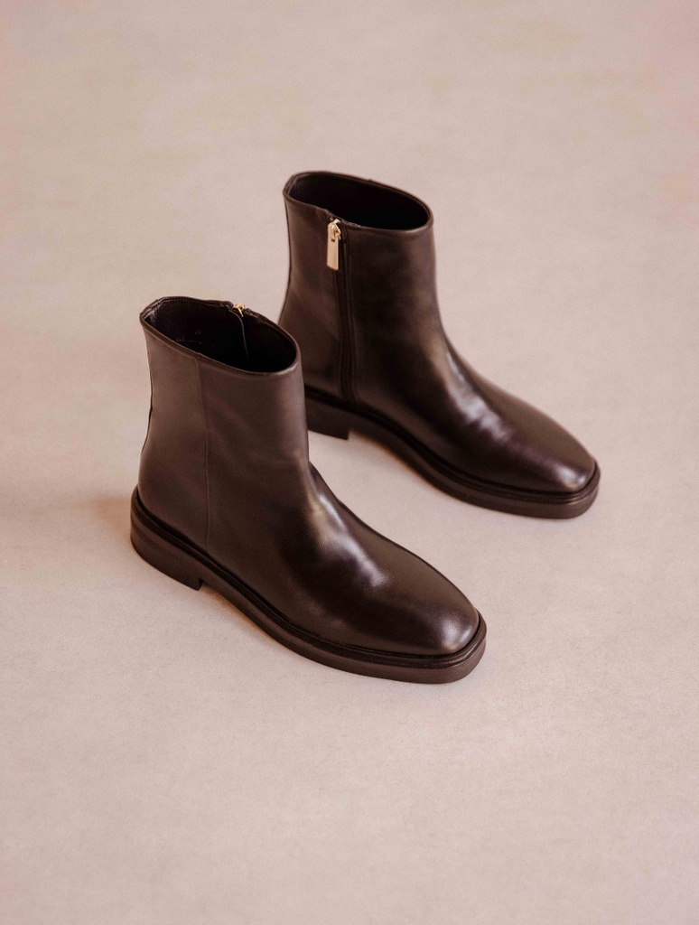 Botas Planas : Ada - Noir Passion