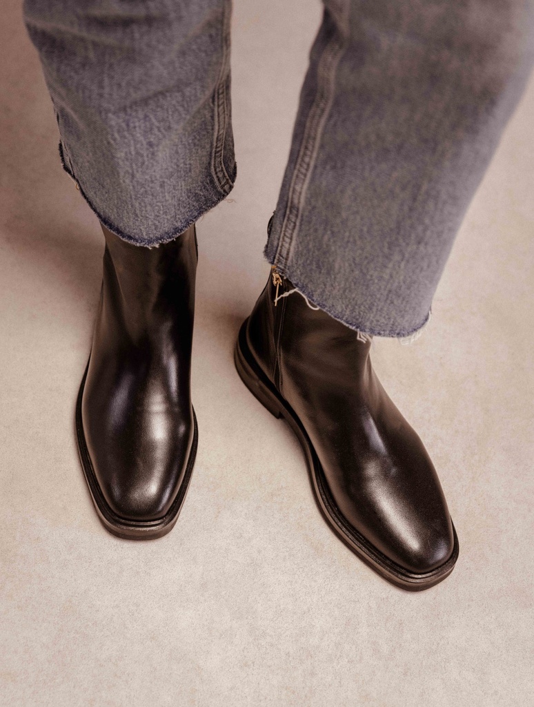 Botas Planas : Ada - Noir Passion