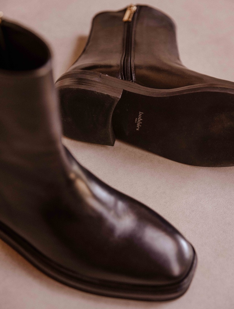 Botas Planas : Ada - Noir Passion