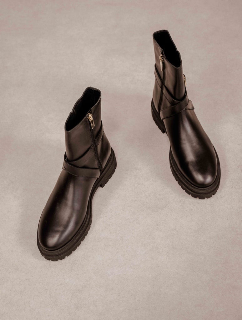 Botas Planas : Ally - Noir Intense