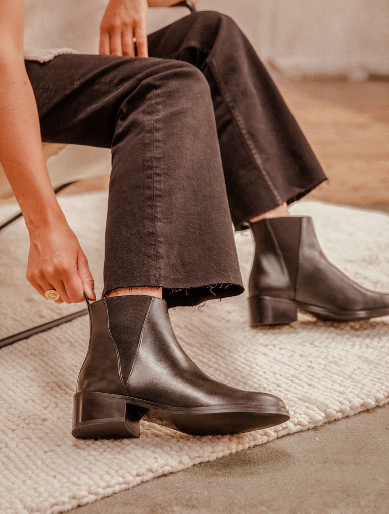 Botas Planas : Camden - Noir Passion