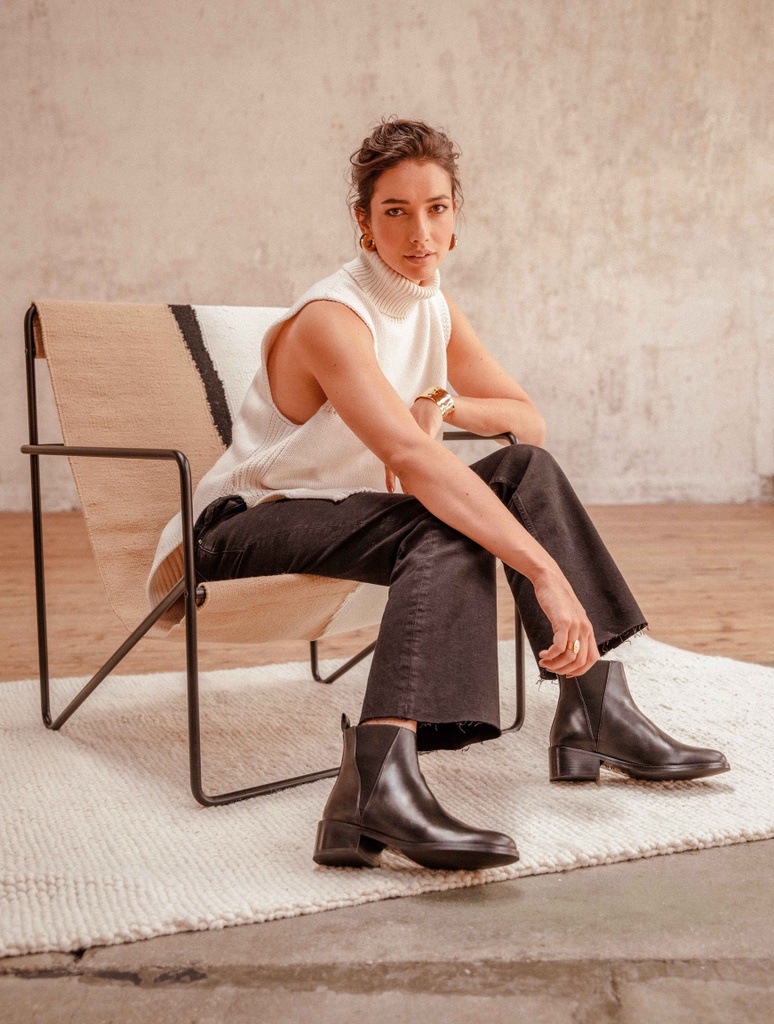 Botas Planas : Camden - Noir Passion