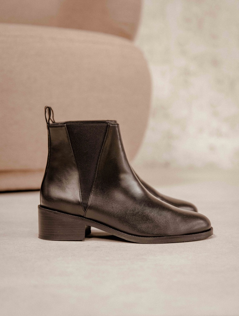 Botas Planas : Camden - Noir Passion