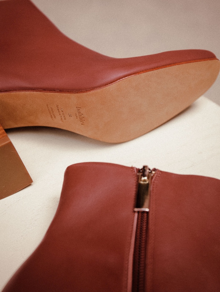 Botas de Tacón : Carla - Camel Praliné