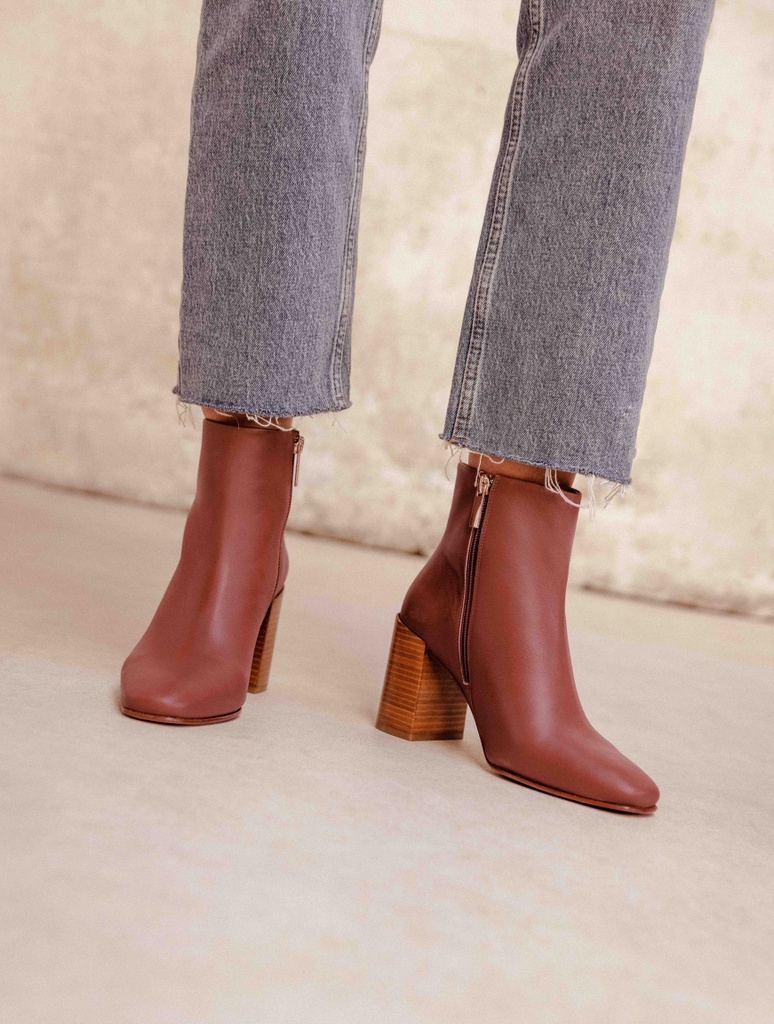 Botas de Tacón : Carla - Camel Praliné