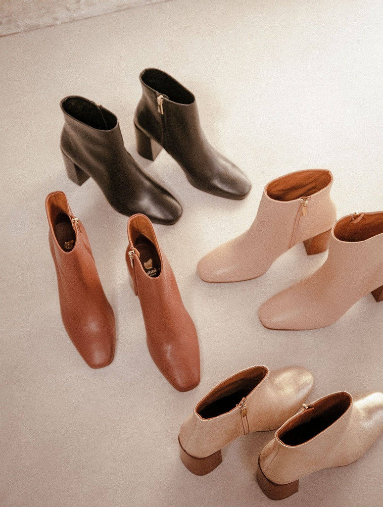 Botas de Tacón : Carla - Camel Praliné