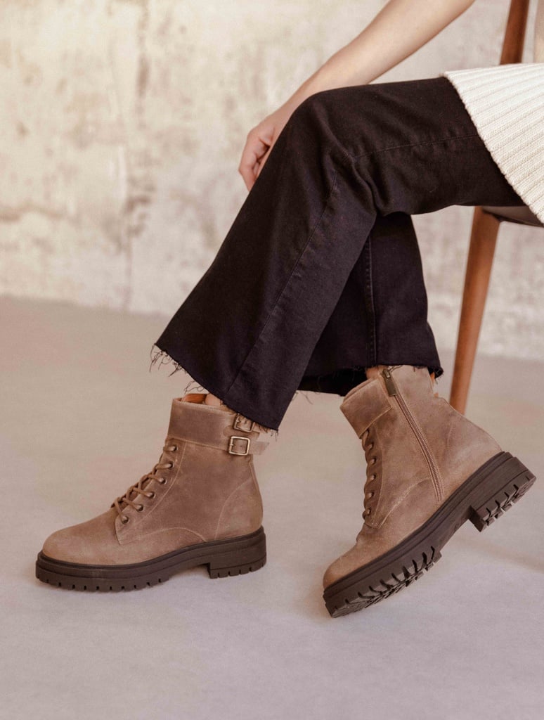 Botas Planas : Ellie - Taupe Fuji