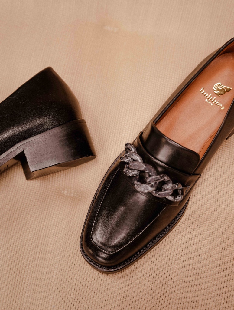 Mokassins & Derbys : Esther - Noir Passion