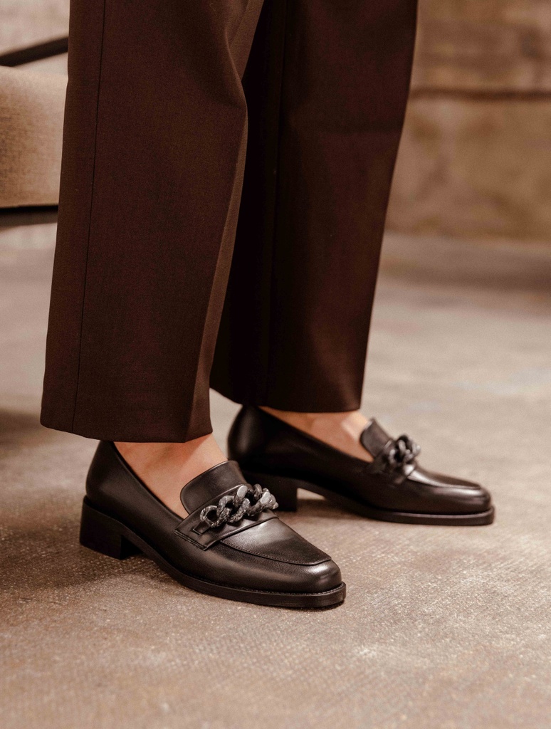 Mokassins & Derbys : Esther - Noir Passion