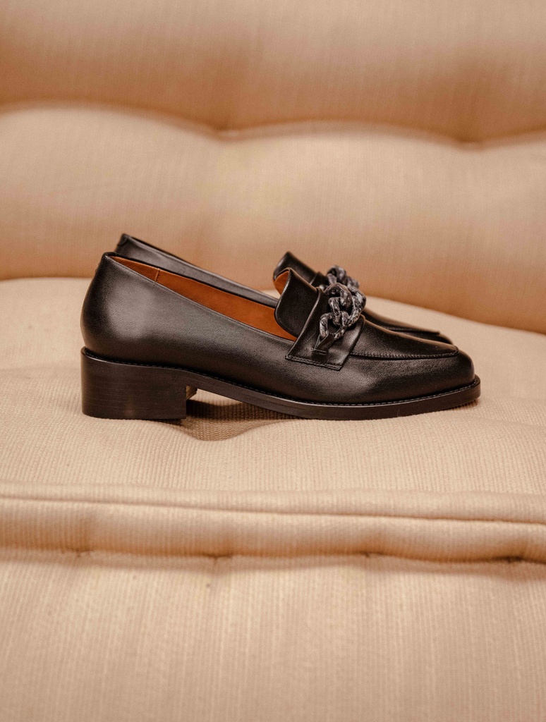Mokassins & Derbys : Esther - Noir Passion