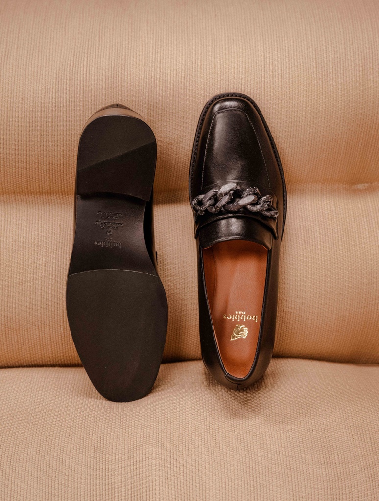 Mokassins & Derbys : Esther - Noir Passion