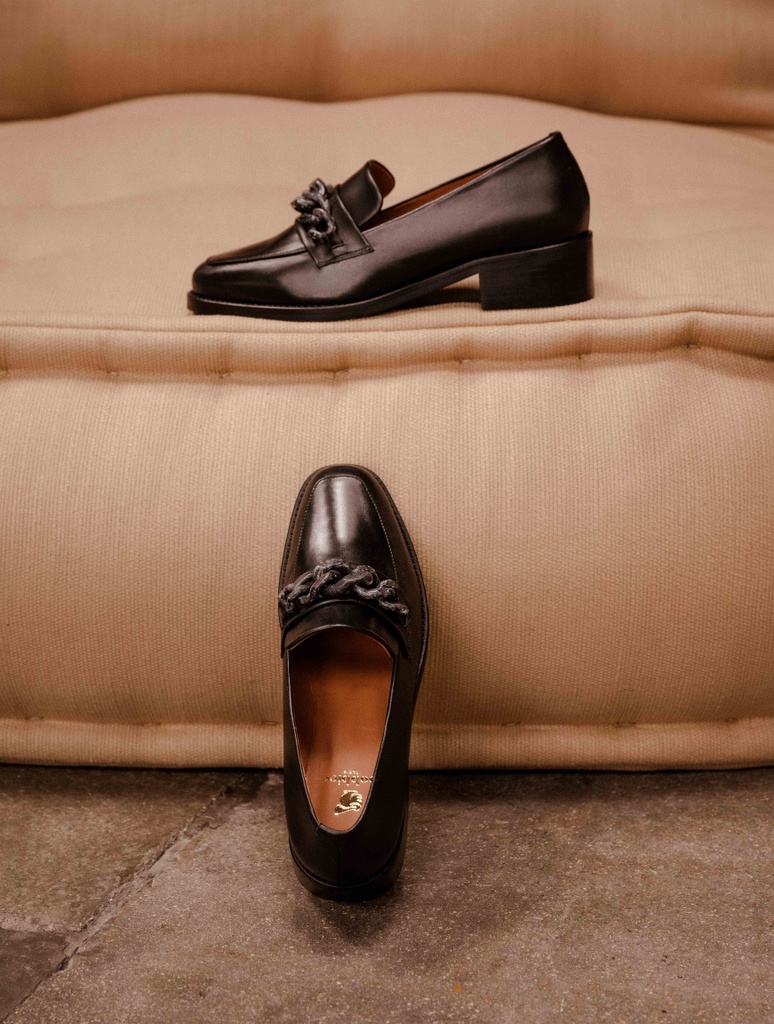 Mokassins & Derbys : Esther - Noir Passion