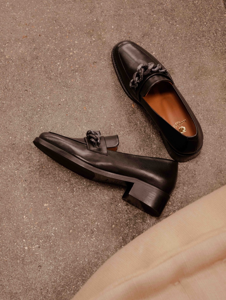 Mokassins & Derbys : Esther - Noir Passion