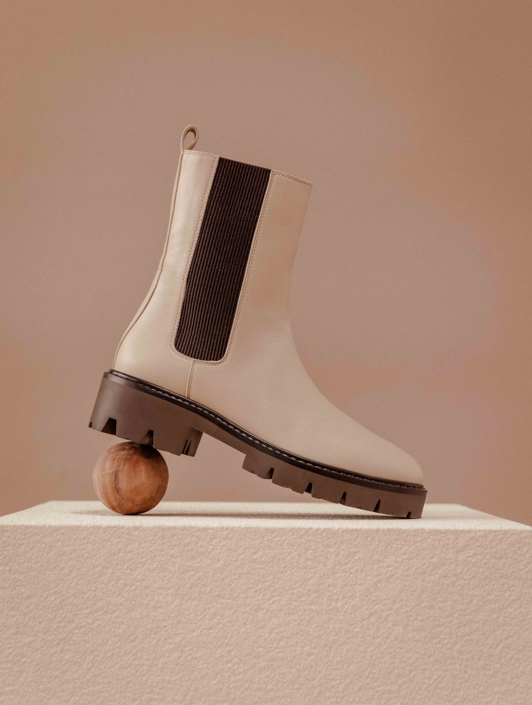 Botas Planas : Ivy - Beige