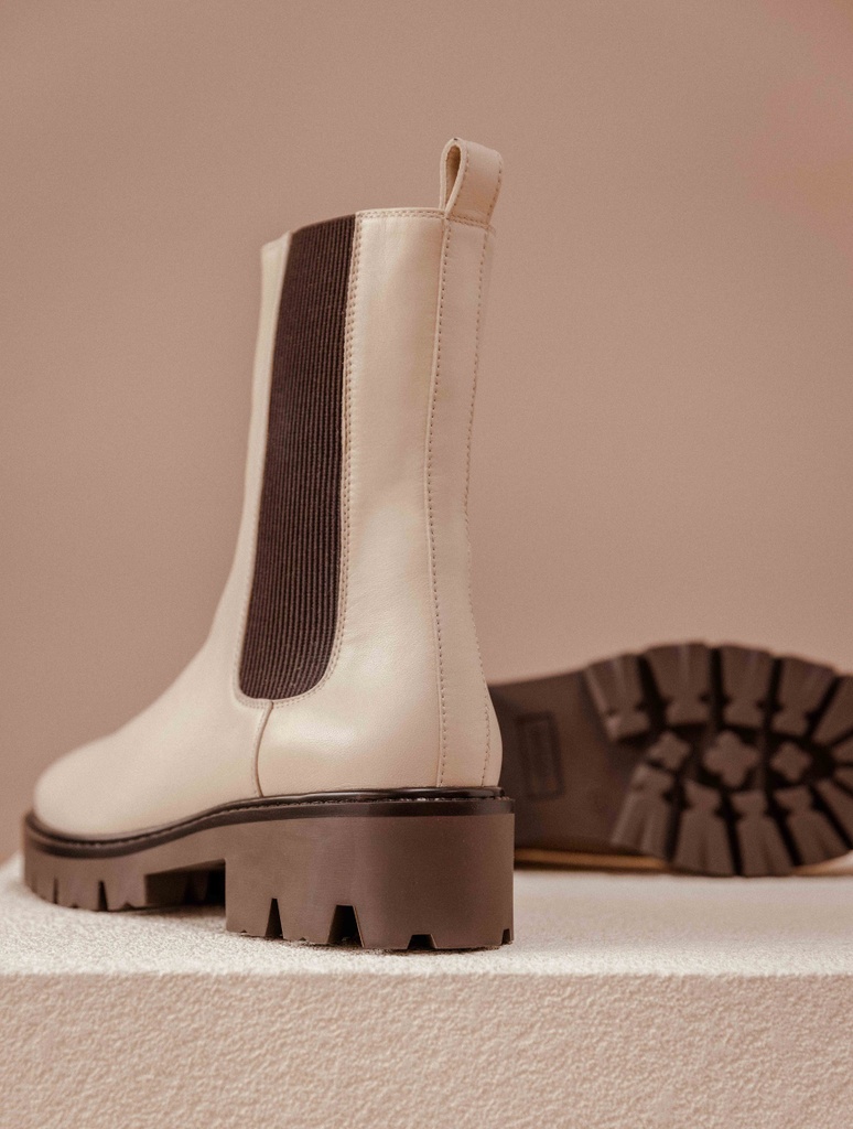 Botas Planas : Ivy - Beige