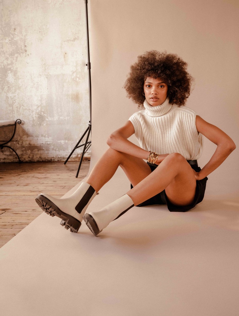 Botas Planas : Ivy - Beige