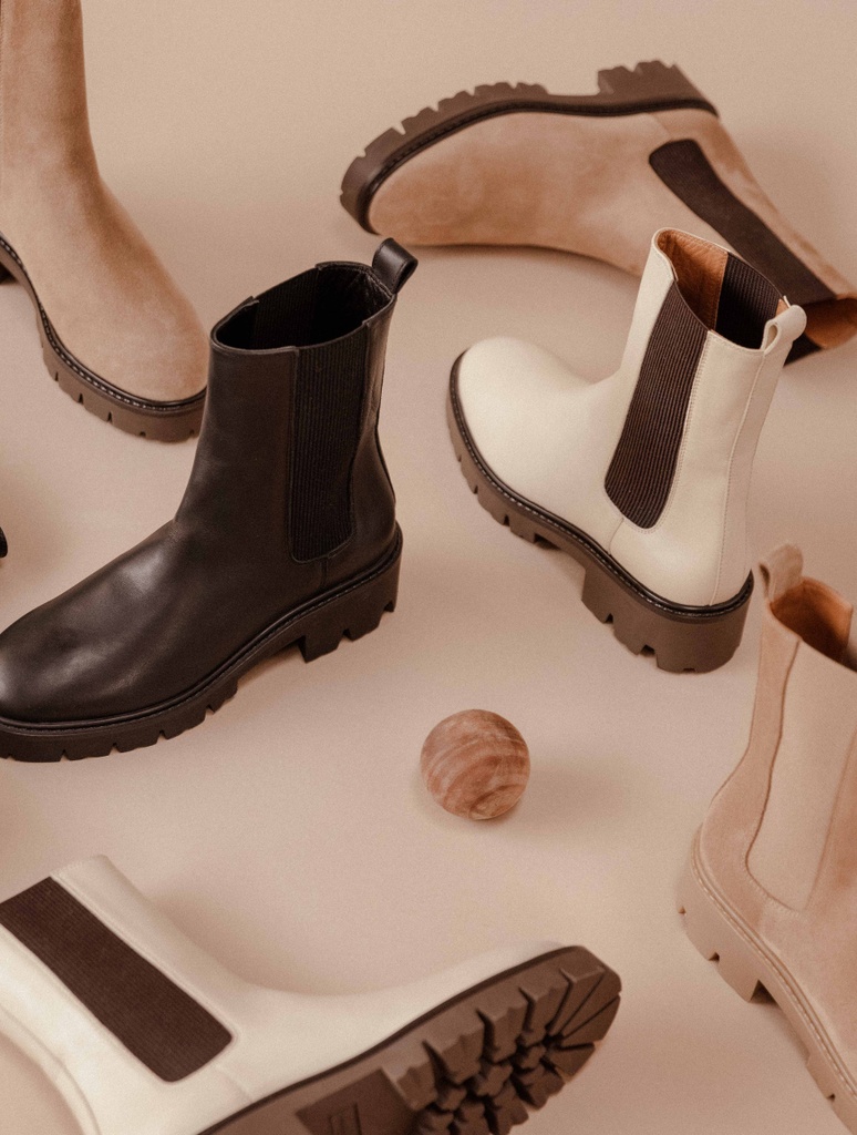 Botas Planas : Ivy - Beige
