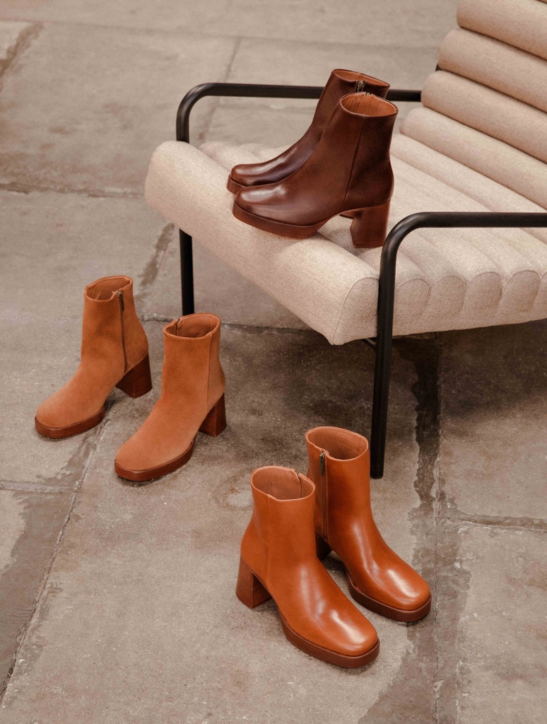 Boots à Talons : Jenn - Tuxedo Black