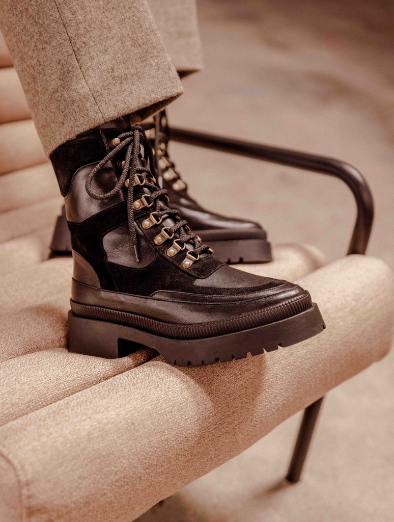 Botas Planas : Lexie - Noir Passion