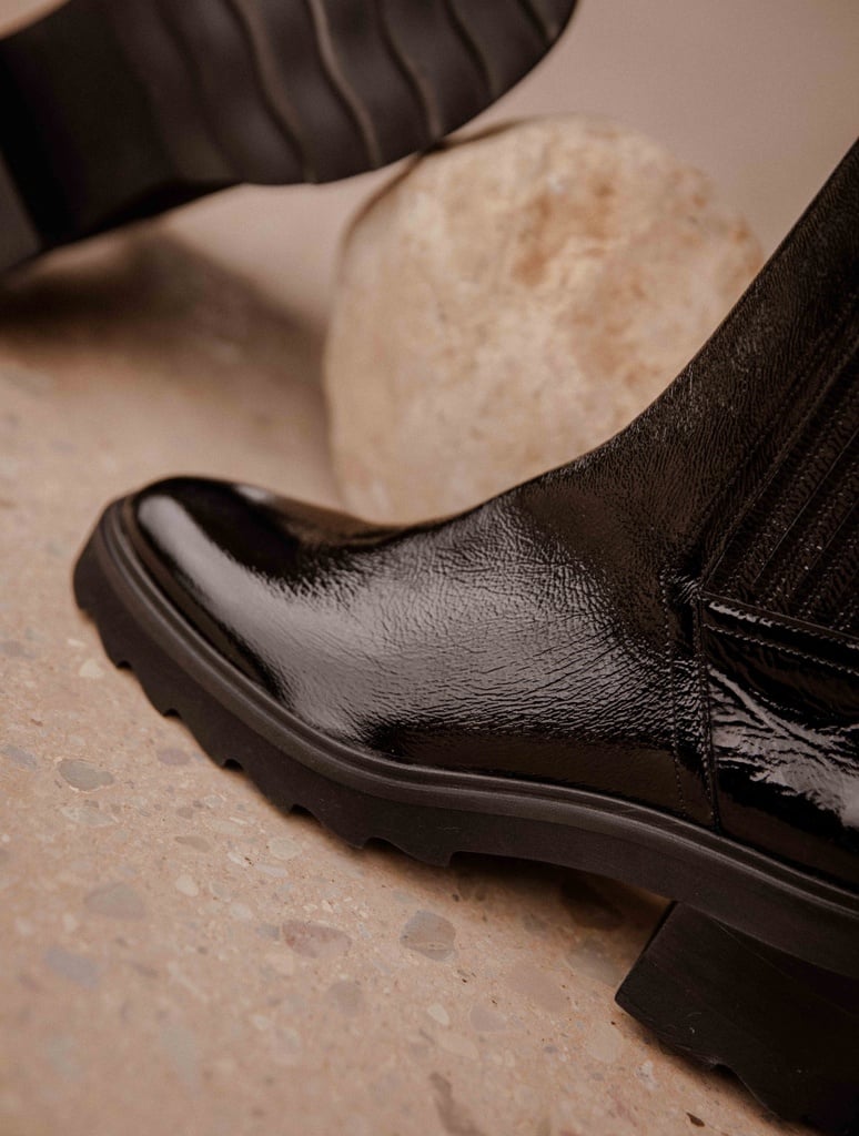 Boots Plates : Lison - Noir Vinyl