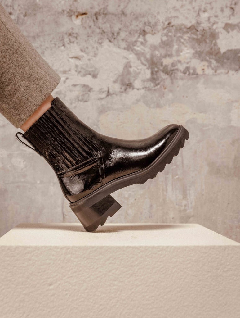 Boots Plates : Lison - Noir Vinyl