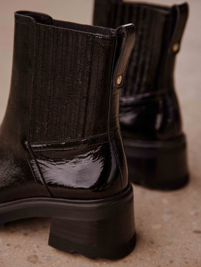 Boots Plates : Lison - Noir Vinyl