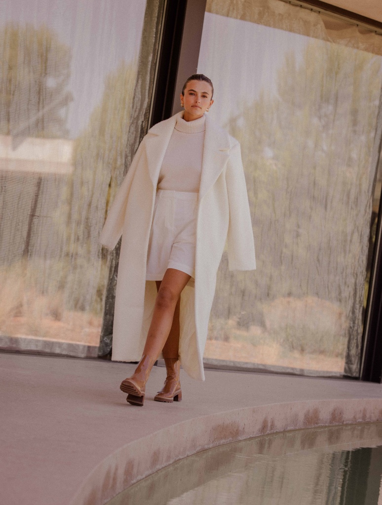 Flache Stiefel : Lison - Camel Ambré