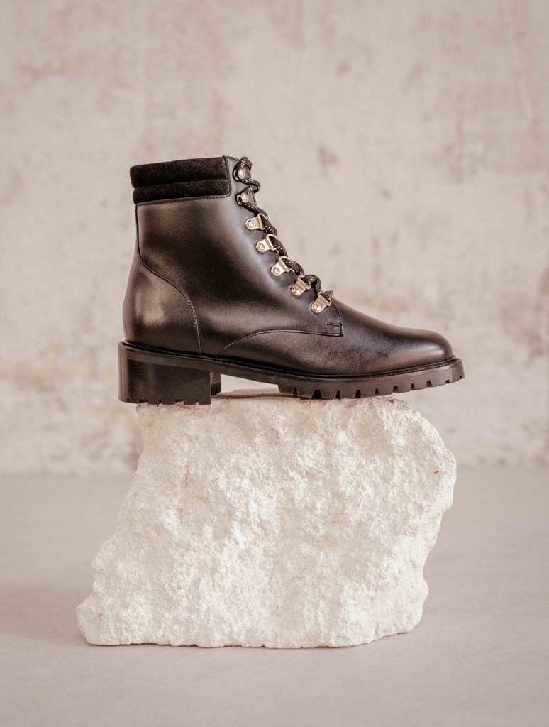 Flat Boots : Mandaree - Noir Intense