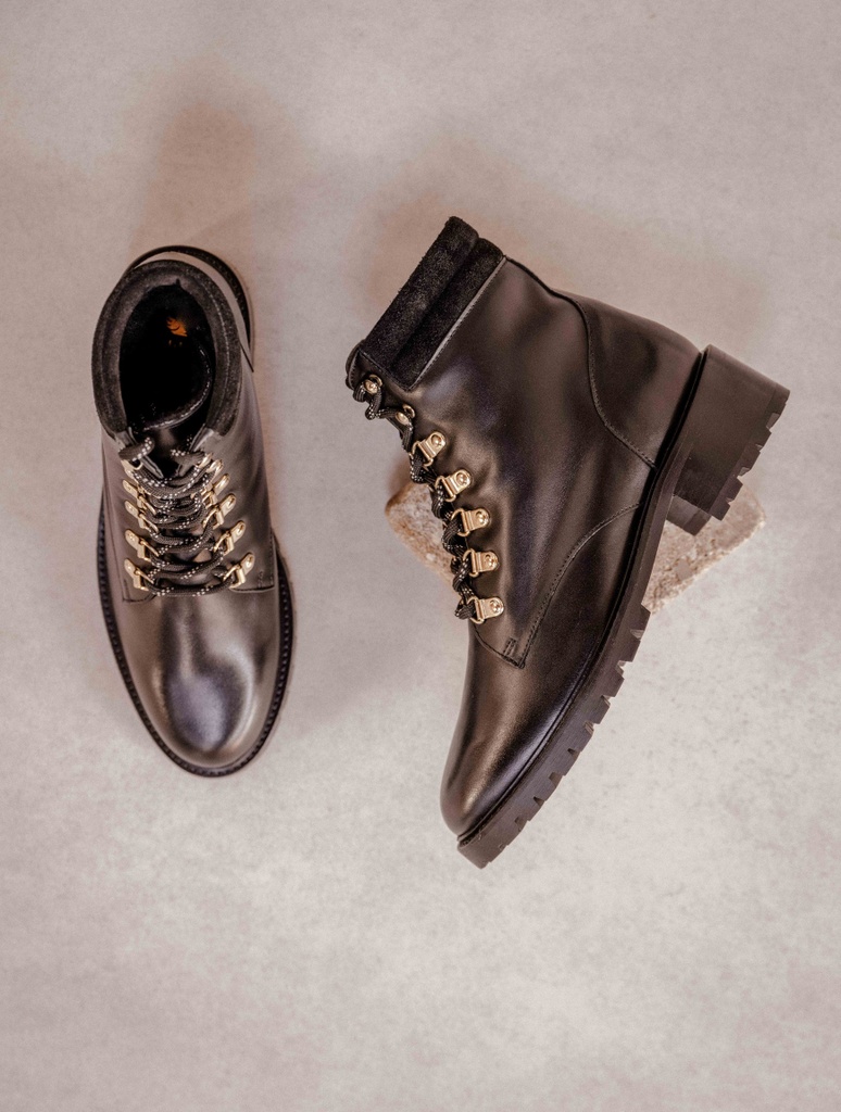 Flat Boots : Mandaree - Noir Intense