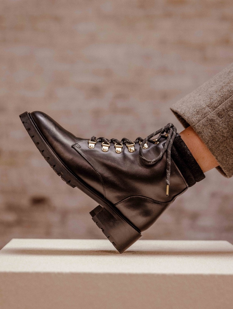 Flat Boots : Mandaree - Noir Intense