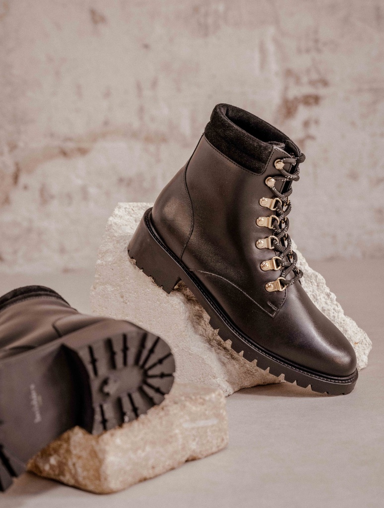 Flat Boots : Mandaree - Noir Intense