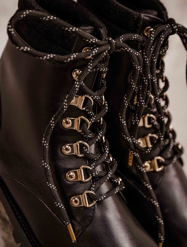 Flat Boots : Mandaree - Noir Intense