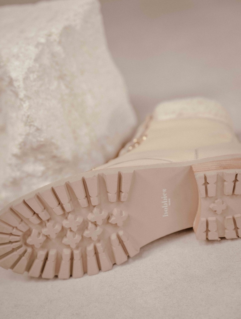 Flat Boots : Mandaree - Beige