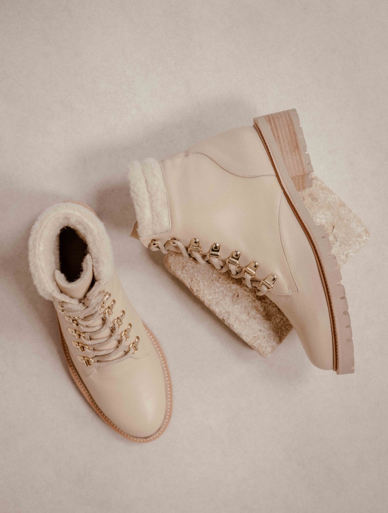 Flat Boots : Mandaree - Beige