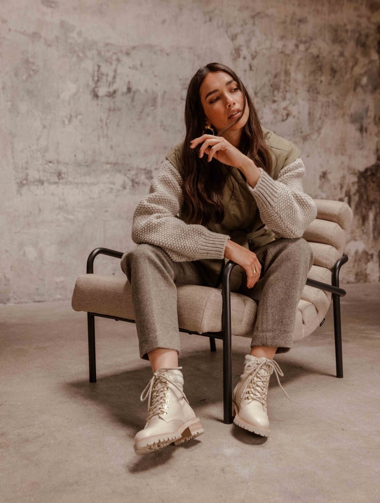 Flat Boots : Mandaree - Beige