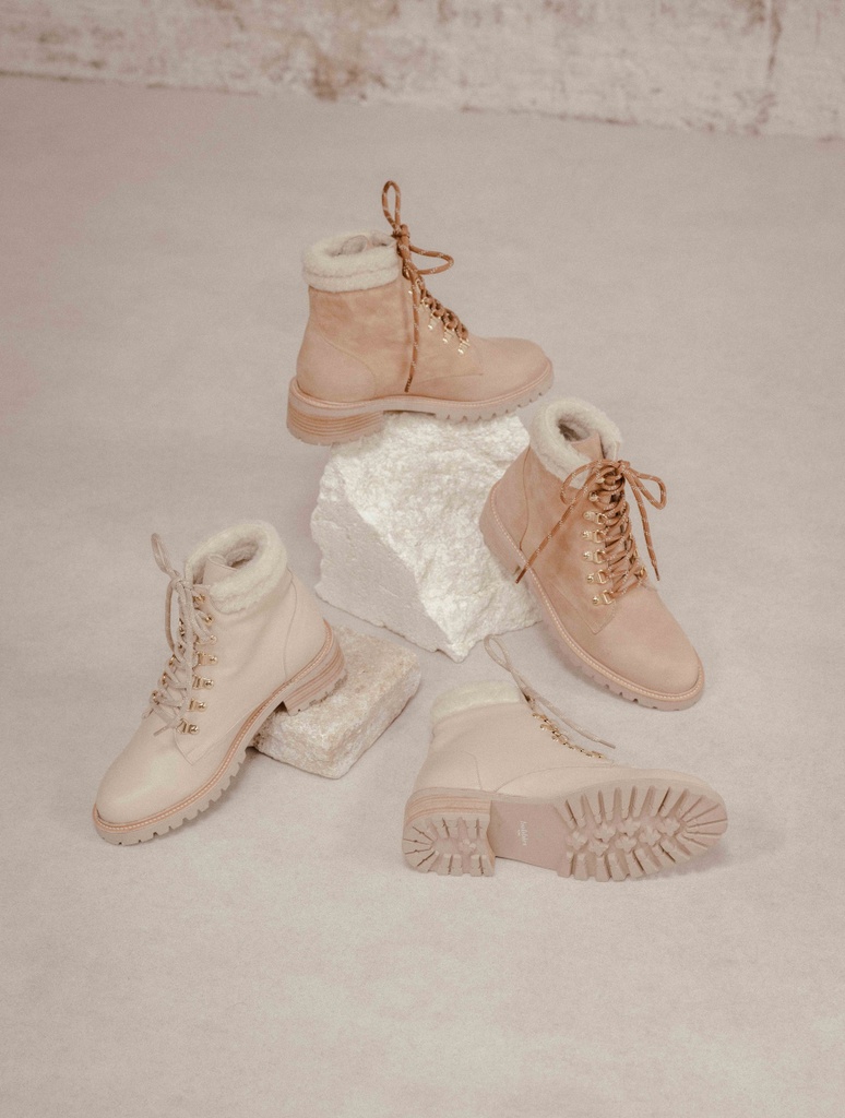 Flat Boots : Mandaree - Beige