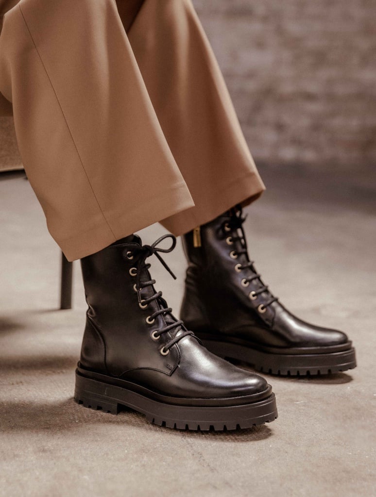 Botas Planas : Maxime - Noir Intense