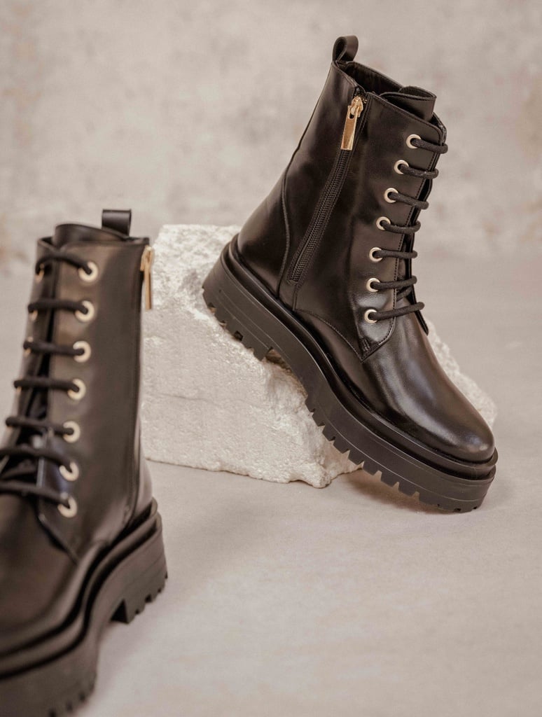 Botas Planas : Maxime - Noir Intense