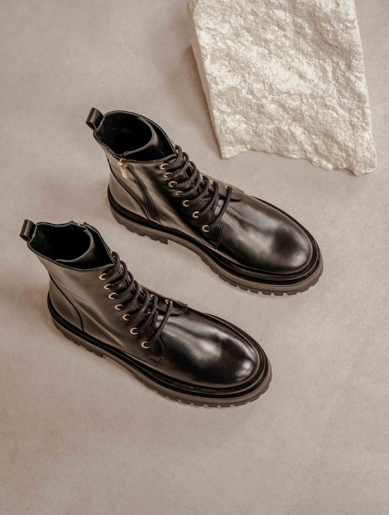 Botas Planas : Maxime - Noir Intense