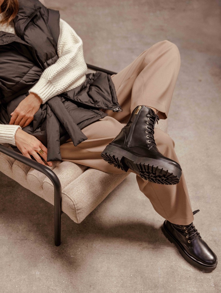 Botas Planas : Maxime - Noir Intense