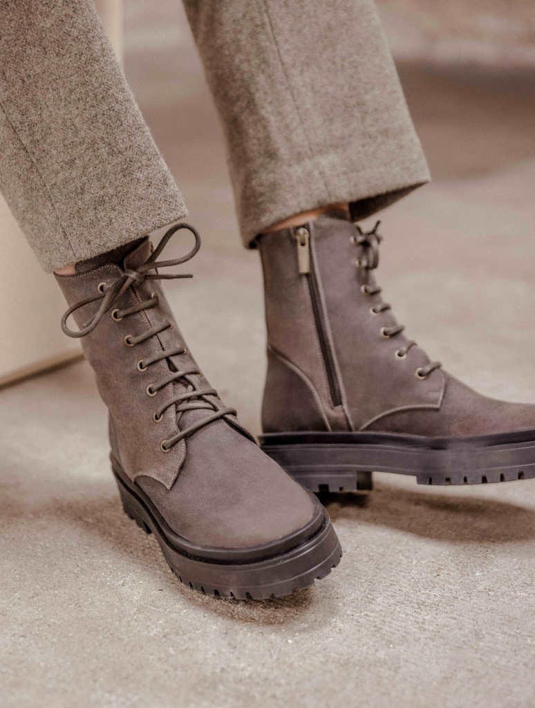 Botas Planas : Maxime - Gris Cendré