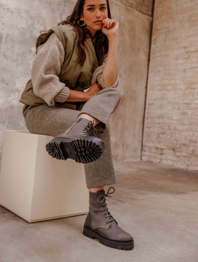 Botas Planas : Maxime - Gris Cendré