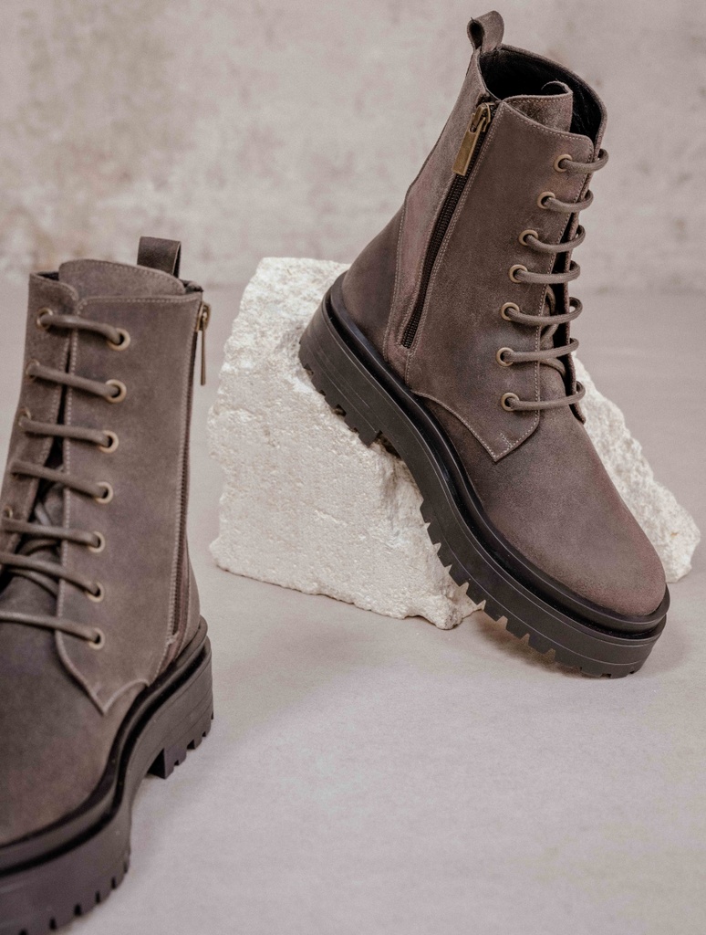 Botas Planas : Maxime - Gris Cendré