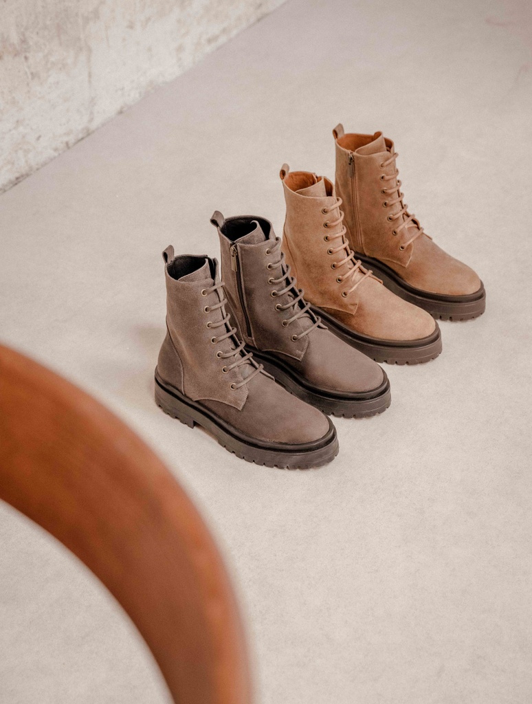 Botas Planas : Maxime - Gris Cendré