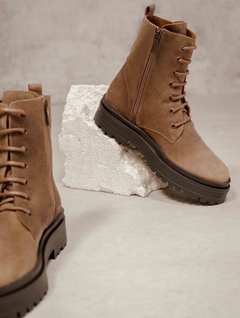 Botas Planas : Maxime - Taupe Fuji