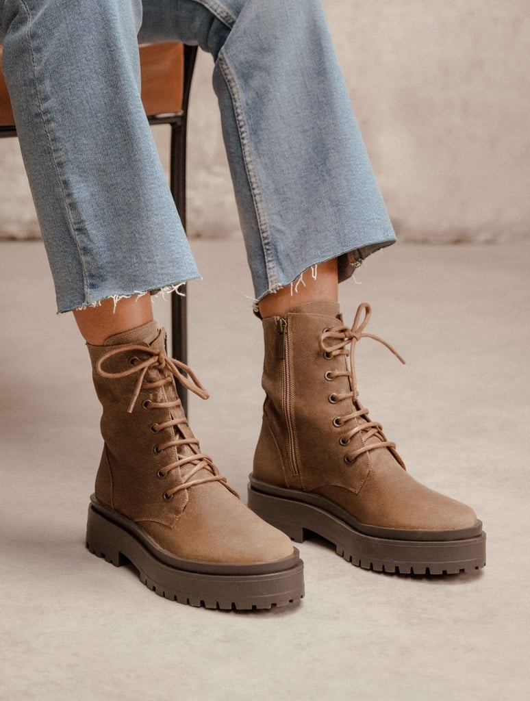 Botas Planas : Maxime - Taupe Fuji