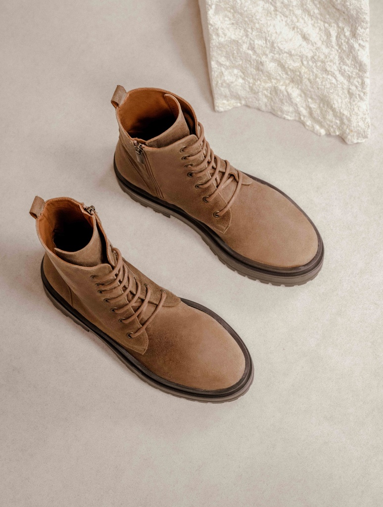 Botas Planas : Maxime - Taupe Fuji