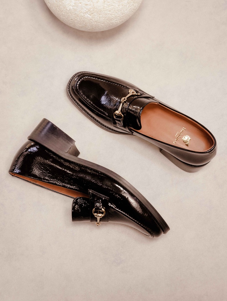 Mokassins & Derbys : Raphaëlle - Noir Vinyl